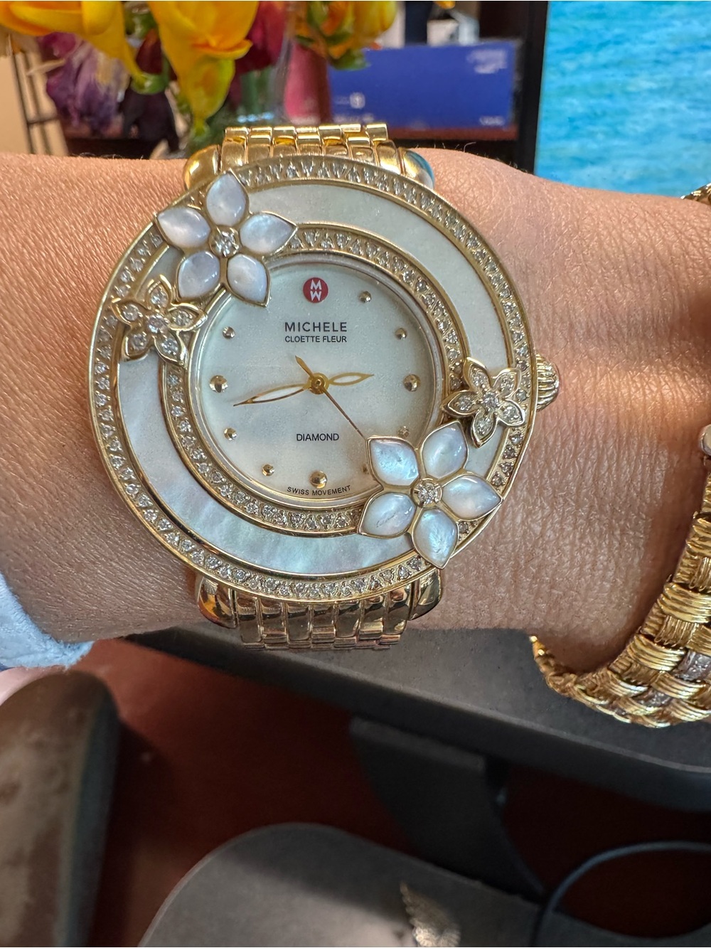 Michele Cloette Fleur Diamond Watch Limited Edition #0004/1000 – Box Extra Links - Picture 4 of 14